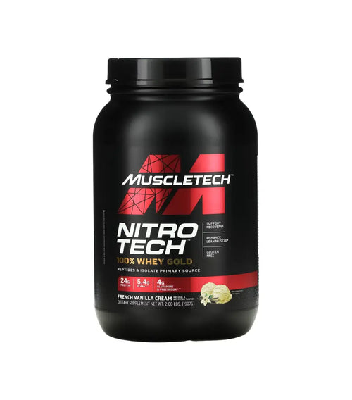 MUSCLETECH NITRO‑TECH 100% WHEY GOLD